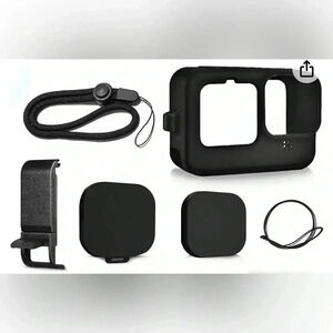 NIB FitStill Black Silicone Sleeve video Case Go Pro Hero 11  /Hero 10 /Hero 9